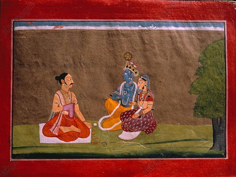Jayadeva recites the mantra to Radha Krishna by Manaku.