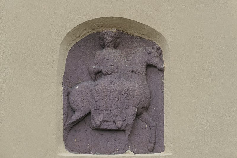 Königsbach Church Epona relief north wall