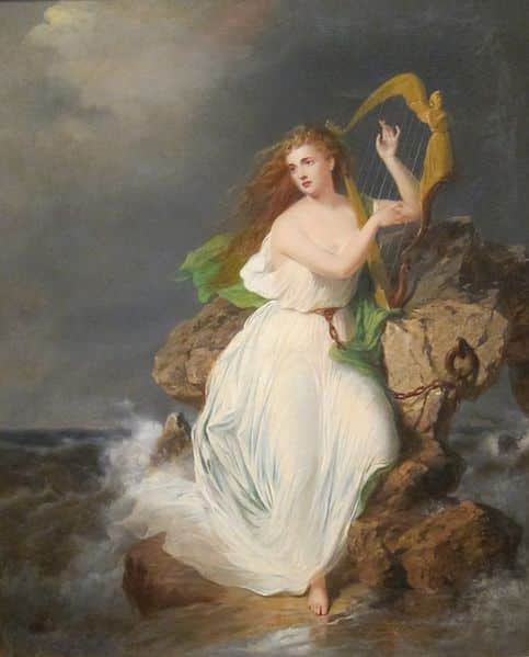 ″The Harp of Erin″ painting by Thomas Buchanan Read