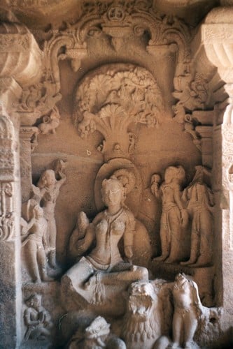Indrani,a matrika, at the Jain cave.