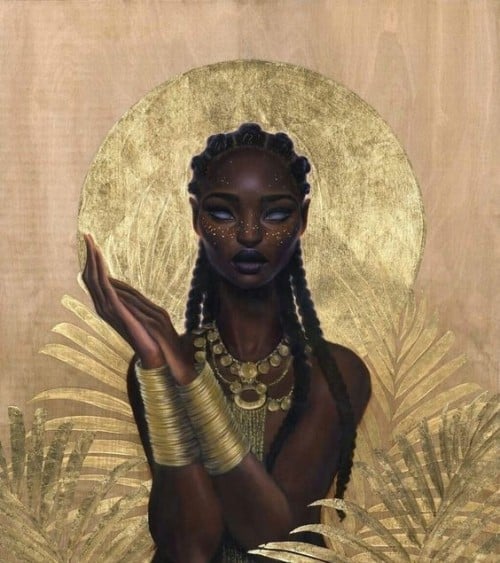 Goddess oya painting