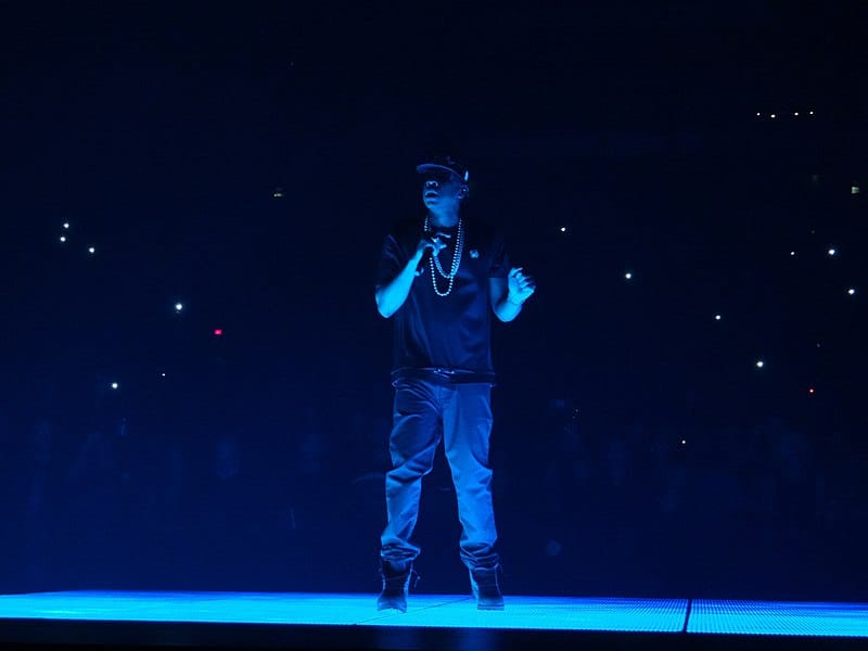 Jay z performing on the stage
