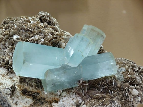 A beautiful transparent crystal