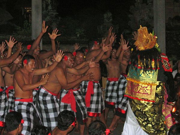 Dance performance of the Ramayana on Bali.