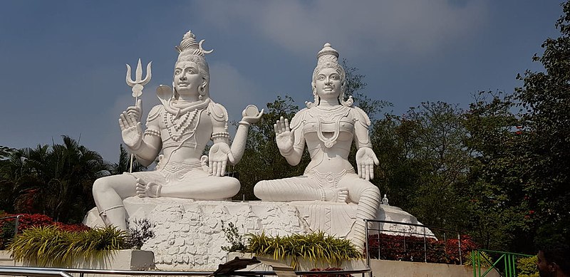 Shiva-Parvati statue in Kailasagiri in Visakhapatnam, Andhra Pradesh